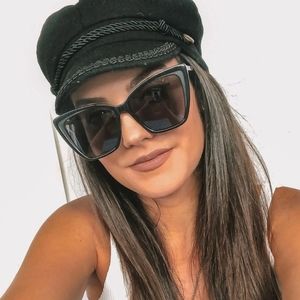 Black Dark Smoke Polarized DIFF sunglasses